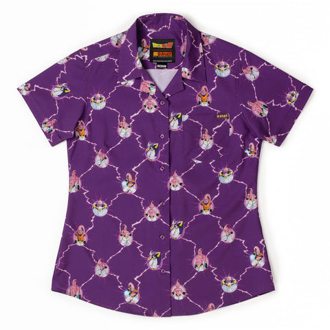 dragon-ball-z-the-many-forms-of-buu-womens-kunuflex-short-sleeve-shirt