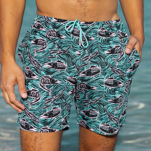 fishies-stretch-seersucker-hybrid-shorts