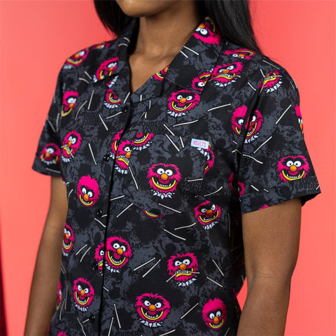 rsvlts-disney-womens-short-sleeve-shirt-disneys-the-muppets-rahhhhh-womens-kunuflex-short-sleeve-shirt