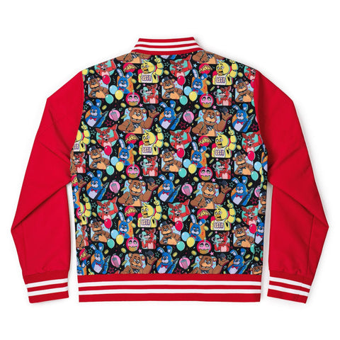 rsvlts-five-nights-at-freddys-jacket-five-nights-at-freddys-freddy-fazbears-pizza-red-limited-edition-reversible-bomber-jacket