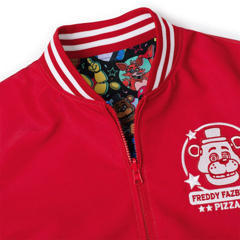 rsvlts-five-nights-at-freddys-jacket-five-nights-at-freddys-freddy-fazbears-pizza-red-limited-edition-reversible-bomber-jacket