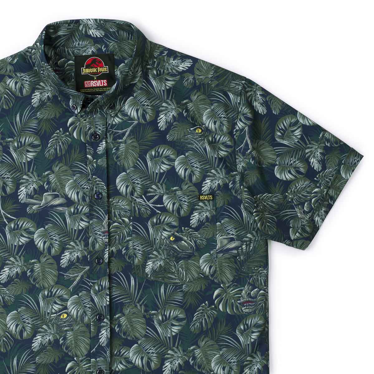 RSVLTS X Jurassic park Kunuflex Buttom factory up Shirt