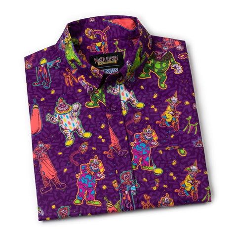 rsvlts-killer-klowns-from-outer-space-short-sleeve-shirt-killer-klowns-from-outer-space-klown-kaos-kunuflex-short-sleeve-shirt