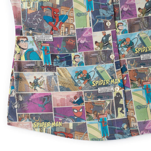 rsvlts-marvel-marvel-friendly-neighborhood-spiderman-comic-book-_-womens-kunuflex-short-sleeve-shirt-marvel-friendly-neighborhood-spiderman-comic-book-_-womens-kunuflex-short-sleeve-shirt