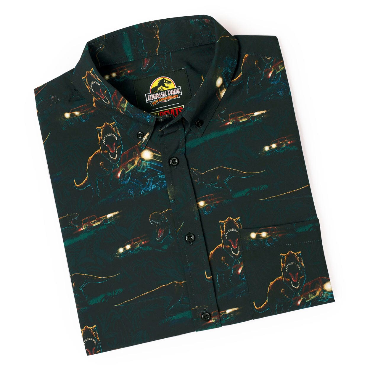 RSVLTS X Jurassic park Kunuflex Buttom factory up Shirt