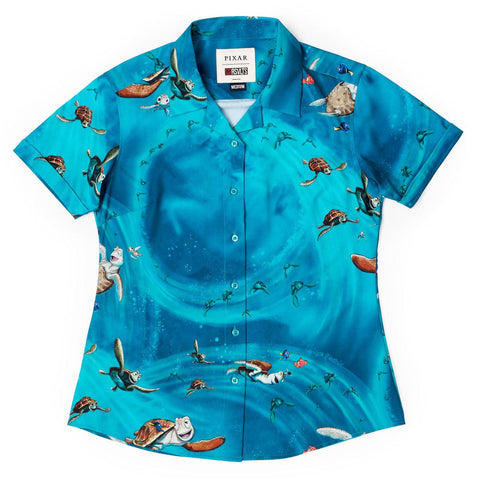 rsvlts-rsvlts-disney-and-pixar-finding-nemo-the-e-a-c-dude-womens-kunuflex-short-sleeve-shirt