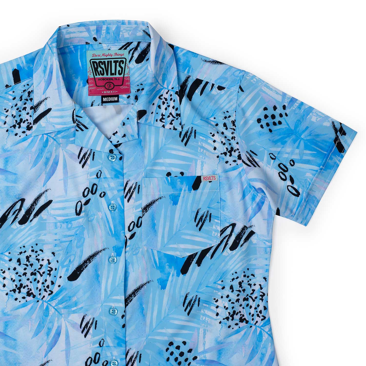  Blueberry Men's Shirt Long-Sleeve Button Hawaiian